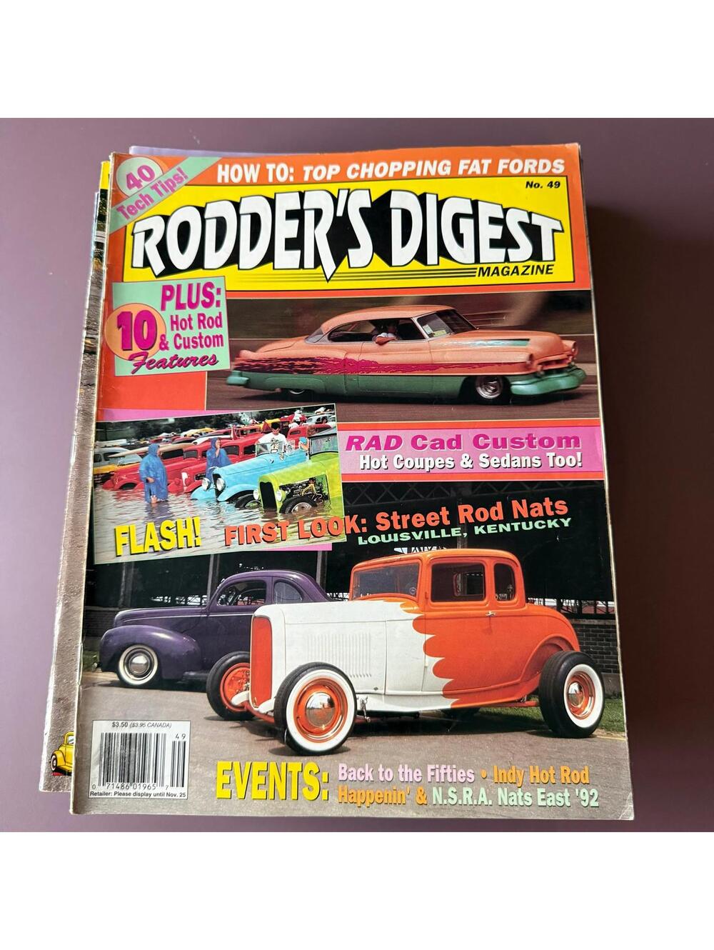 Vintage Hot Rodder Chevy Auto Magazine Custom Rodder B2